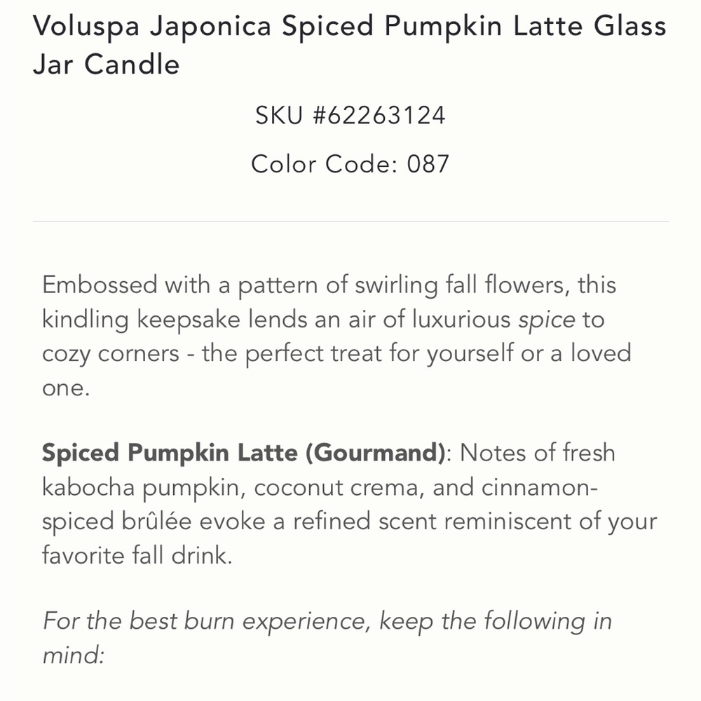 Spiced Pumpkin Latte Glass Candle - Picture 3 of 6
